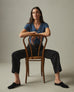 Women's Classic Cotton V-Neck Tee - Blue Storm Heather